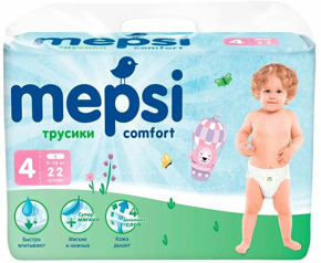 Подгузники-трусики Mepsi (9-16 кг) 22 шт