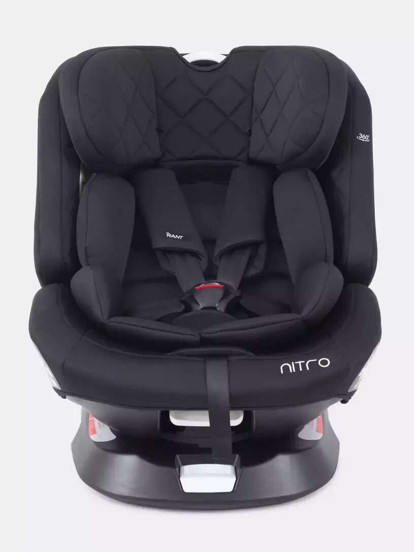 Автокресло Rant Nitro, isofix гр. 0/1/2/3 (0-36 кг), поворот 360° (black)