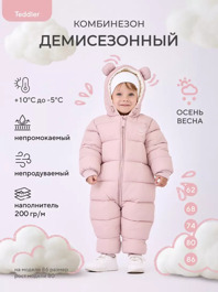 Комбинезон демисезонный Rant Teddler Soft Pink